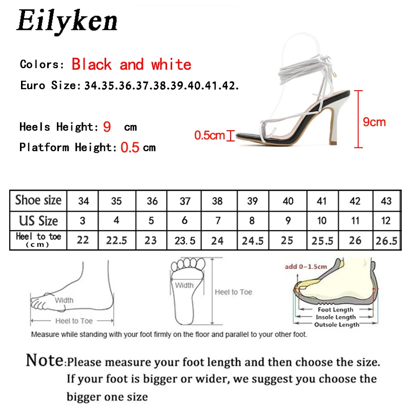Women Lace Up Sandals Square Toe Thin Heel Cross Tied Party Shoes High Heel 9CM Size 35-42 women high heels platform high heels sandals