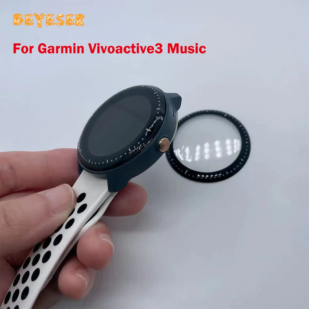 

Soft Transparent Replacement Durable Protective Film For Garmin Vivoactive3 Music 3D Curved Composite Screen Protector Accessory
