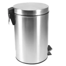 7л Нержавеющая сталь шаг мусорная корзина мусорный контейнер-корзина для ванной комнаты спальни кухни