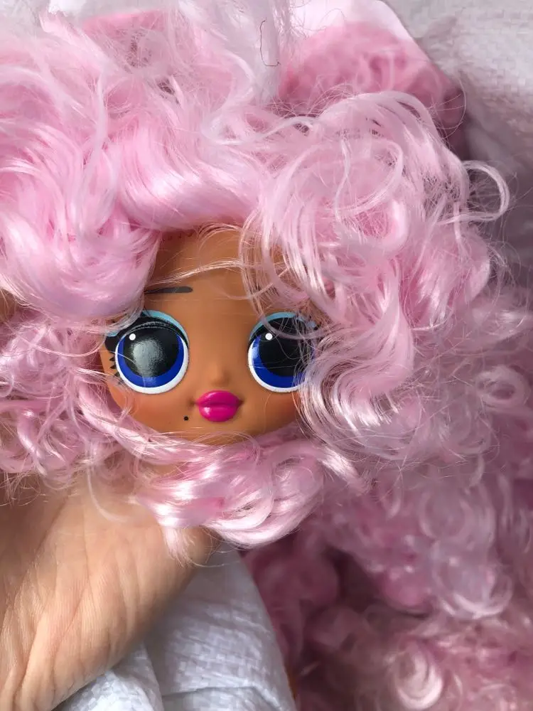 Мода сестра кукла голова игрушка черные волосы кукла-девочка игрушка волосы кукла игрушка часть девушка мода Сделай Сам туалетный игрушечный парик кукла 1/6 парики - Цвет: 1pcs head