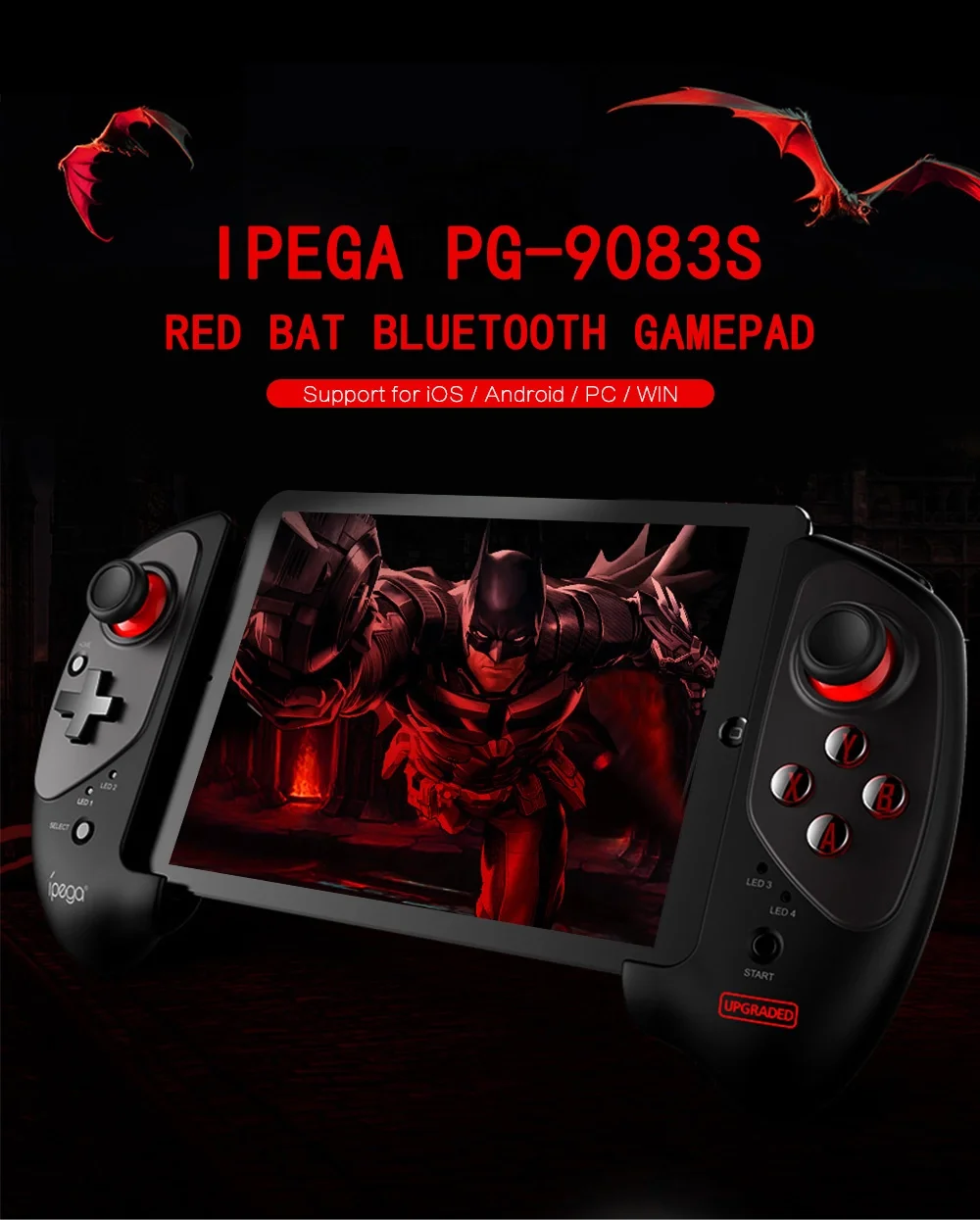 IPEGA обновленный PG-9083S выдвижной беспроводной Bluetooth игровой контроллер геймпад для Android/iOS окно PG9083 телескопическая ручка