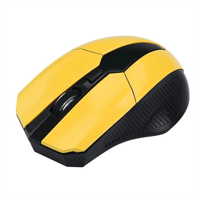 Wireless Mouse USB New Gaming Mouse 2.4GHz Mice Optical Cordless PC Computer for Laptop Hot Sale High Quality Gift Mouse Gamer - Цвет: Yellow