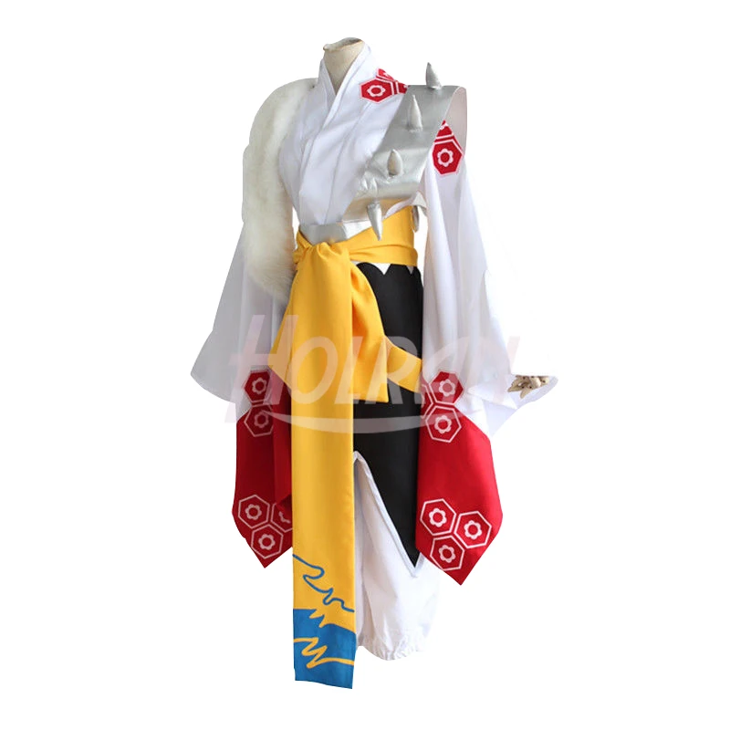 Аниме Inuyasha косплей костюм Cos Sesshoumaru японский стиль кимоно Хэллоуин Карнавальный