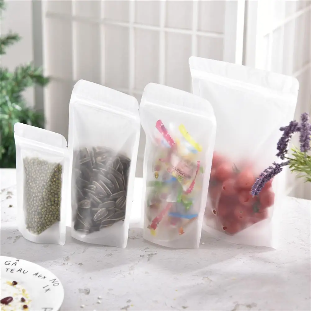 50 шт Ziplock Сумки для кухни хранения пищевых продуктов свежая прозрачная посылка
