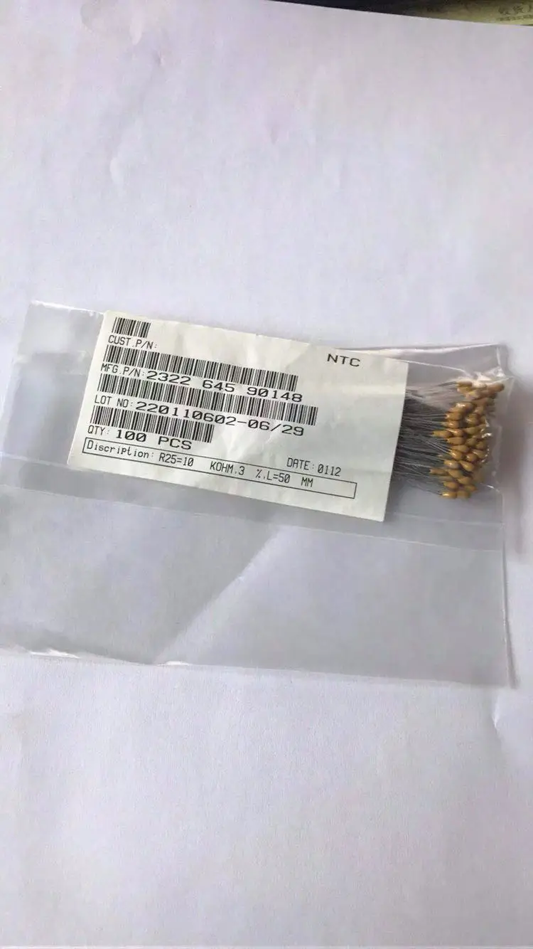 100 шт новые и оригинальные NTC 2 мм 10K 3% футов long50mm