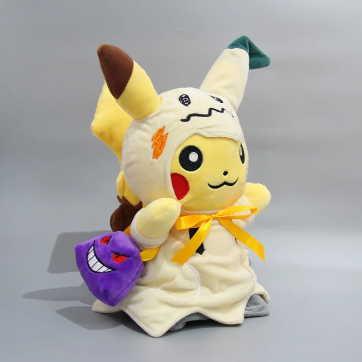 Mimikyu Косплей трансформер Пикачу Подарок На Хэллоуин креативный плюшевый кавайный кукла игрушки для друга малыша