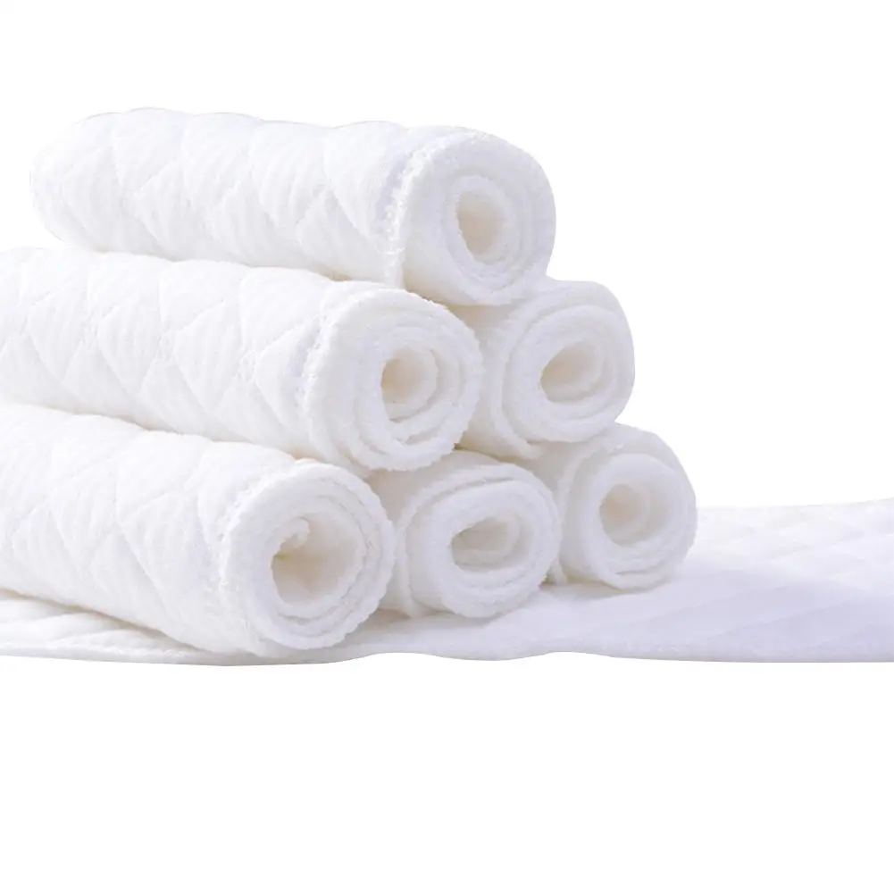

10pcs Reusable Baby Cloth Diaper Washable Breathable Fast Dry Nappy Soft Inserts Diaper