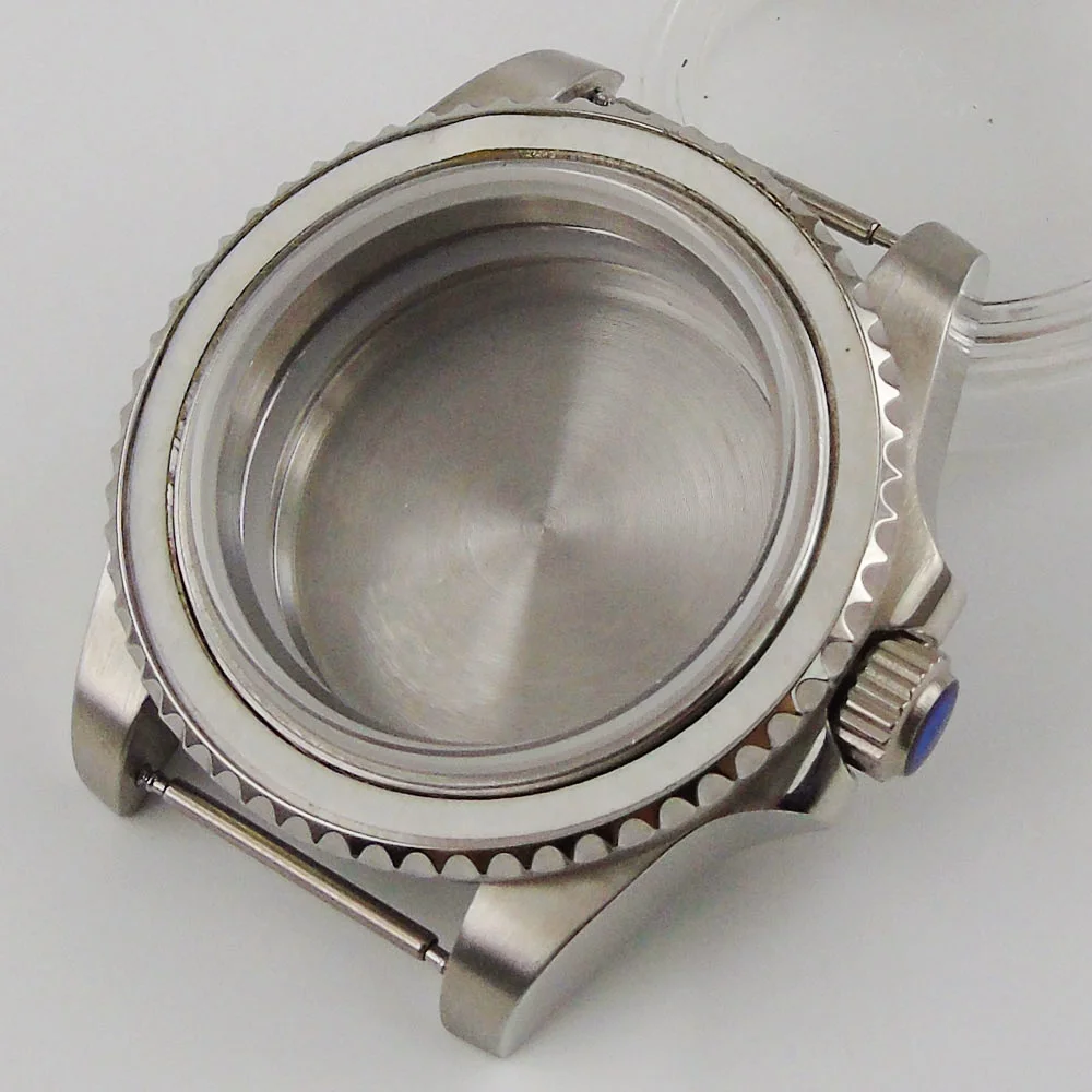

Stainless Steel 40mm Watch Case Sapphire Crystal fit NH35 NH36 Movement Sold Backcover Screw Down crown