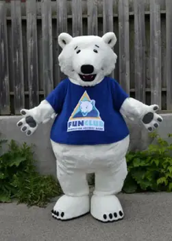 

Polar Bear Mascot Costume Suits Cosplay Party Game Dress Outfits Advertising Promotion Carnival Halloween Xmas Adults Fursuit