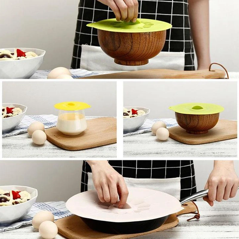 Silicone Microwave Bowl Pans  Silicone Fresh-keeping Cover