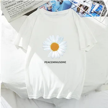 

PEACEMINUSONE T-shirt G-DRAGON Daisy T-shirts Summer Spring Men Women Hip Hop Tee PEACEMINUSONE Plus Size Tops 12 Colors S-3XL