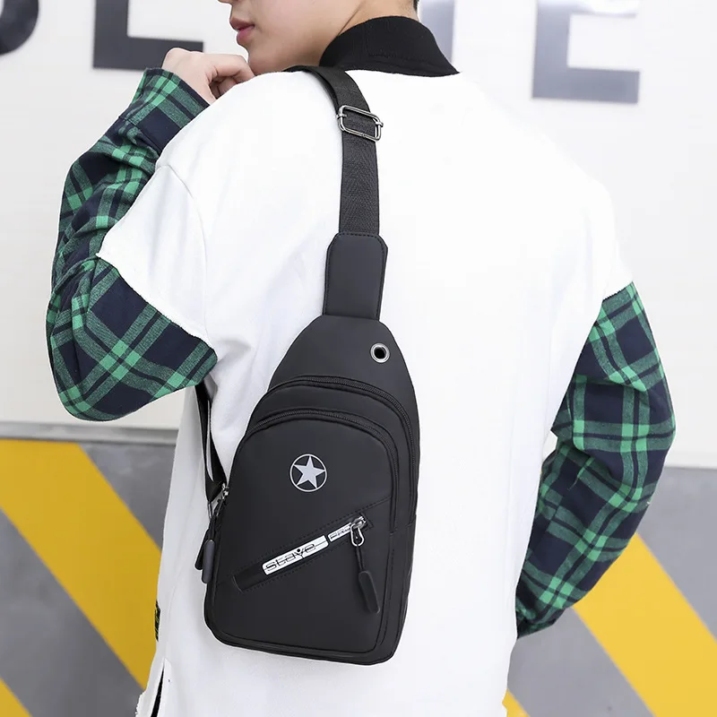 

Spring And Summer New Style Popular Brand Men's Chest Pack-Style Korean-style Casual Men Crossbody Bag Travel Mobile Phone Walle