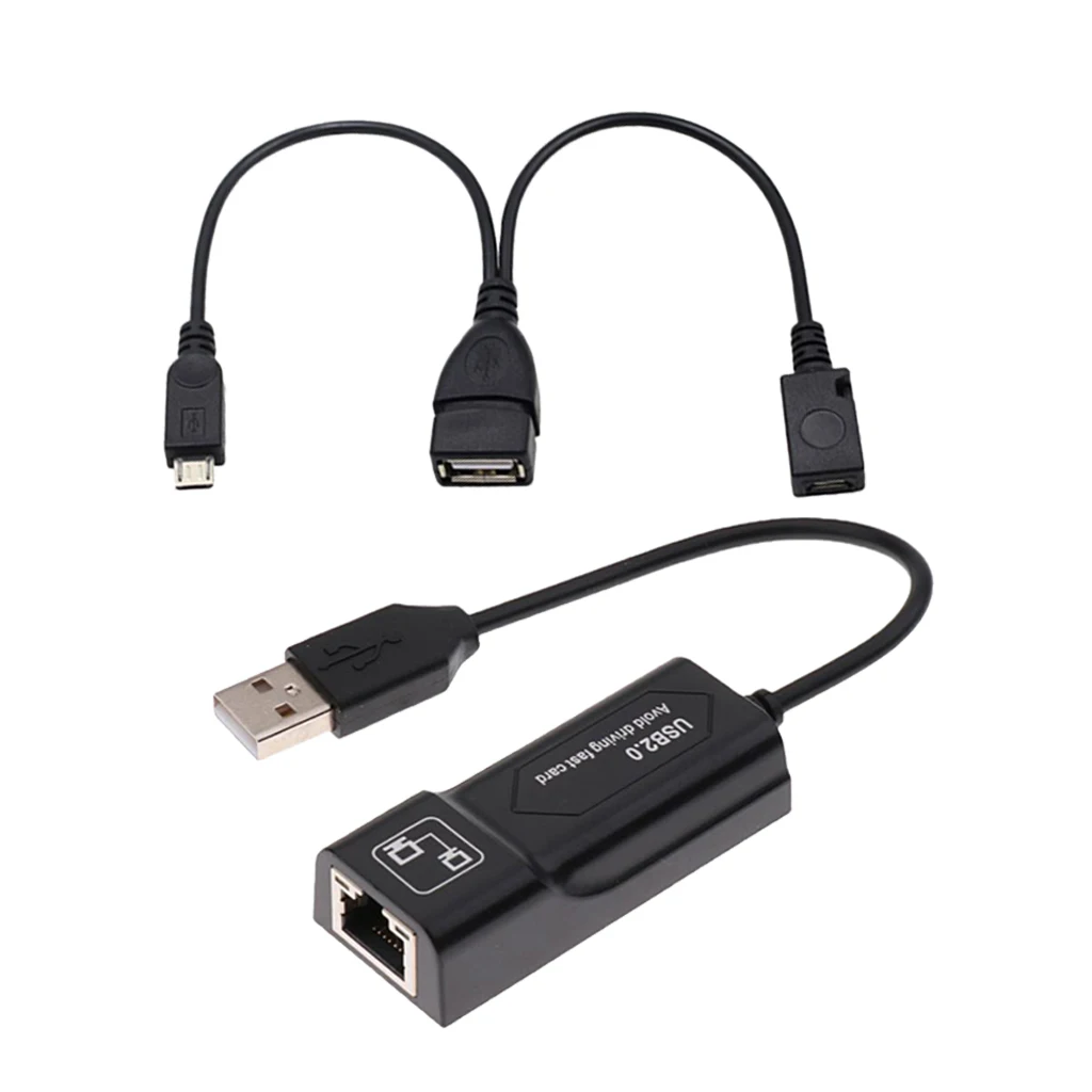 LAN Ethernet адаптер для(FIRE Stick 2nd Gen, Fire tv Gen 3rd) плюс USB адаптер, для большинства ТВ потоковых устройств медиастик