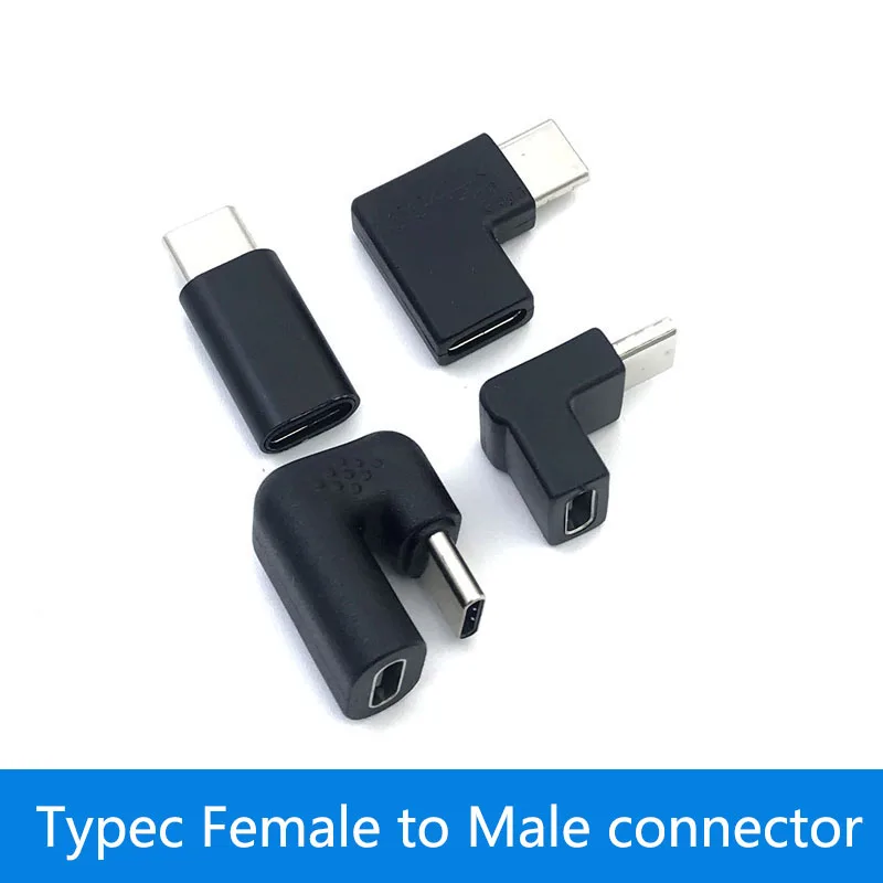 U-образный Угловой 90 градусов USB 3 1 Type C переходник Папа-мама OTG адаптер для Huawei Xiaomi
