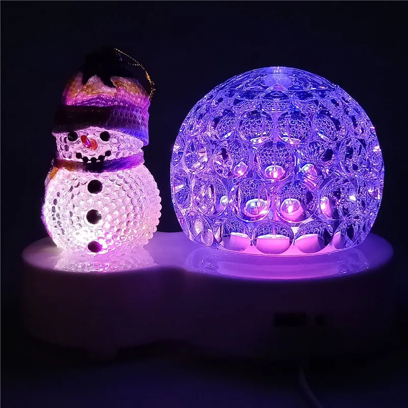 

Water projection lamp Night Light Remote Control Rotation Light Christmas snowman Projector Mood Light for Baby Nursery and Kids