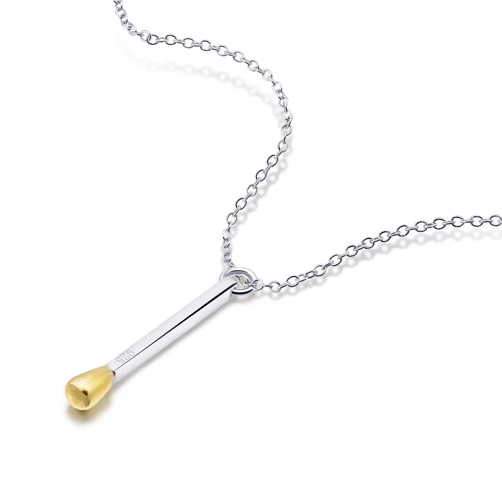 Новое женское ожерелье из серебра 925 пробы, креативная подвеска на серебряной цепочке украшения из настоящего серебра, женские популярные аксессуары - Окраска металла: Chain length 56cm