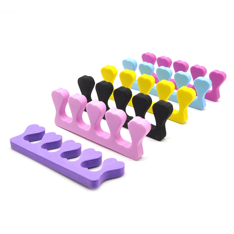 20pcs/set Sponge Toe Separator For Pedicure Manicure Nail Materiel Onglerie Fingers Separator Feet Nail Foam Orthopedic Product