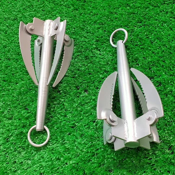 

Foldable Grasses Sharp 4 Claw Anchor Sickle Water Grass Plants Cutter Grasses Sharp Knife Fishing Accessories Tool Tackle Tools