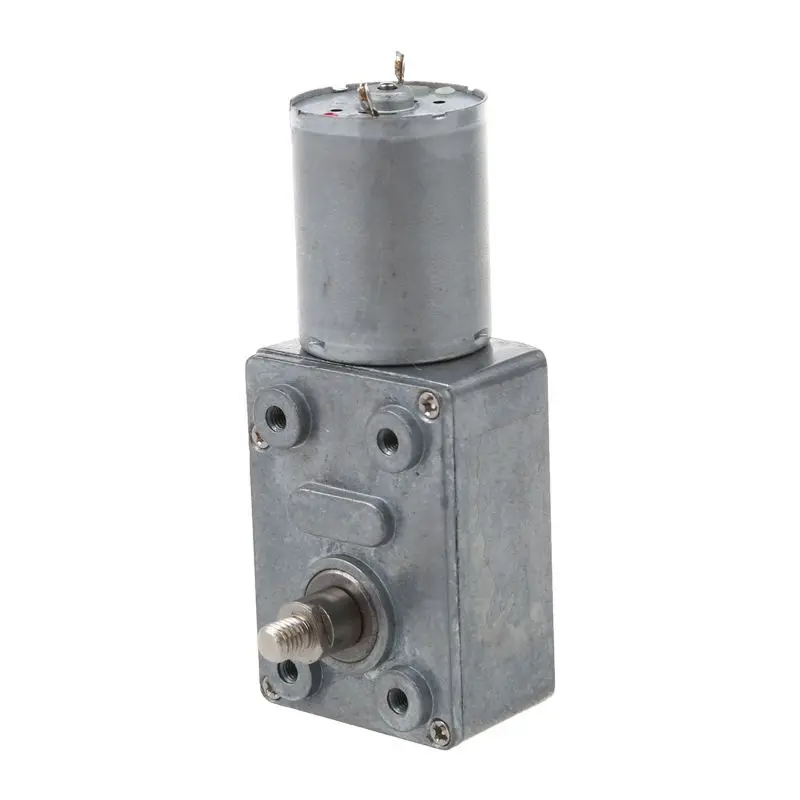 DC 12V 6mm вал 5RPM Высокий крутящий момент турбины червячный редуктор коробки передач
