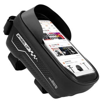

Man Hard Case Bike Bag Front Beam Bag Mountain Bike Mobile Phone Touch Screen Riding Equipment Upper Tube Bag Saddle Bag