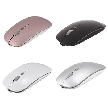 

Rechargeable Wireless Mouse Silent Button USB Mini Optical Ultrathin Mini Mice with Charging Cable for Computer Laptop