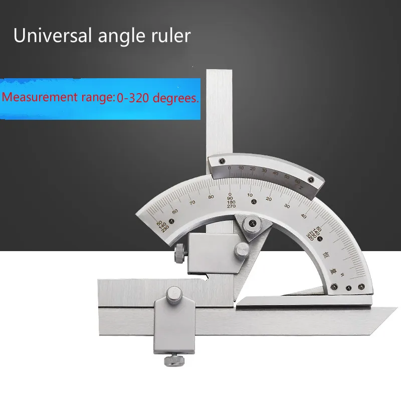 

Universal angle ruler, protractor, angle measuring tool, 0-320 degrees.