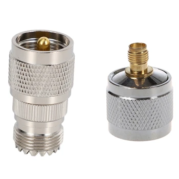 

N-Plug Male / SMA Connector Copper Socket Antenna Adapter & N-UHF UHF PL-259 Male Plug to N Type Female Jack RF Adapter