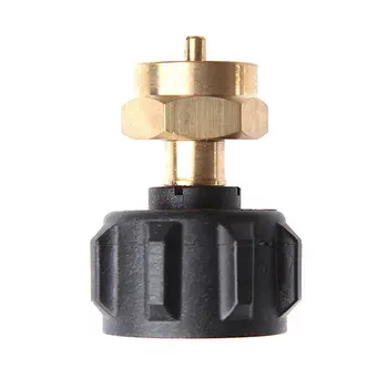 

Outdoor Long Flat Gas Tank Conversion Connector Metal Hiking Stove Adaptor Propane Refill Adapter For One Pound Tank 1Pcs