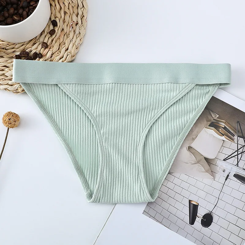 3pcs Cotton Panties Underwear For Women Sports Striped Briefs For Ladies Female Lingerie Woman Intimates Cotton Panties BANNIROU