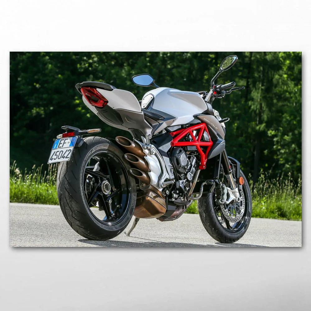MV Agusta Brutale мышцы Мотоцикл Superbike горячая девушка модель настенные художественные