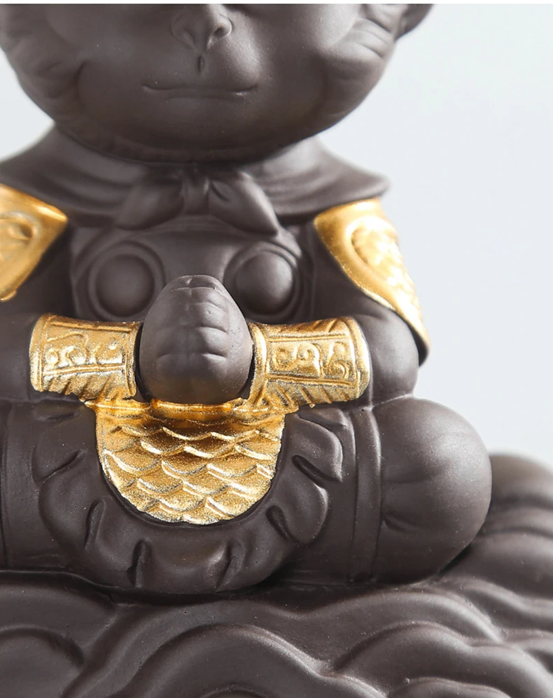 Tea Ceremony Tools Chinese Purple Clay Kung Fu Tea Set Monkey King Tea Pet
