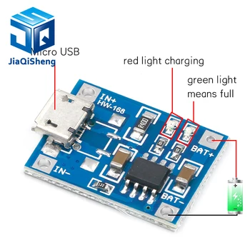 

TP4056 1A Lipo Battery Charging Board Charger Module lithium battery DIY MICRO Port Mike USB
