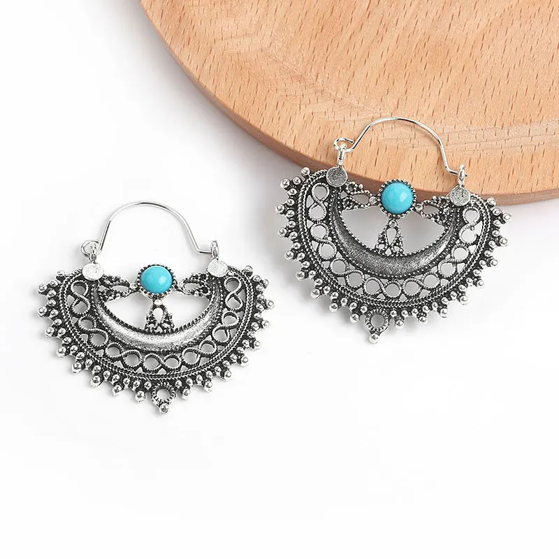

Vintage Ethnic Dangle Drop Earrings for Women Female Anniversary Bridal Party Wedding Jewelry Ornaments Accessories