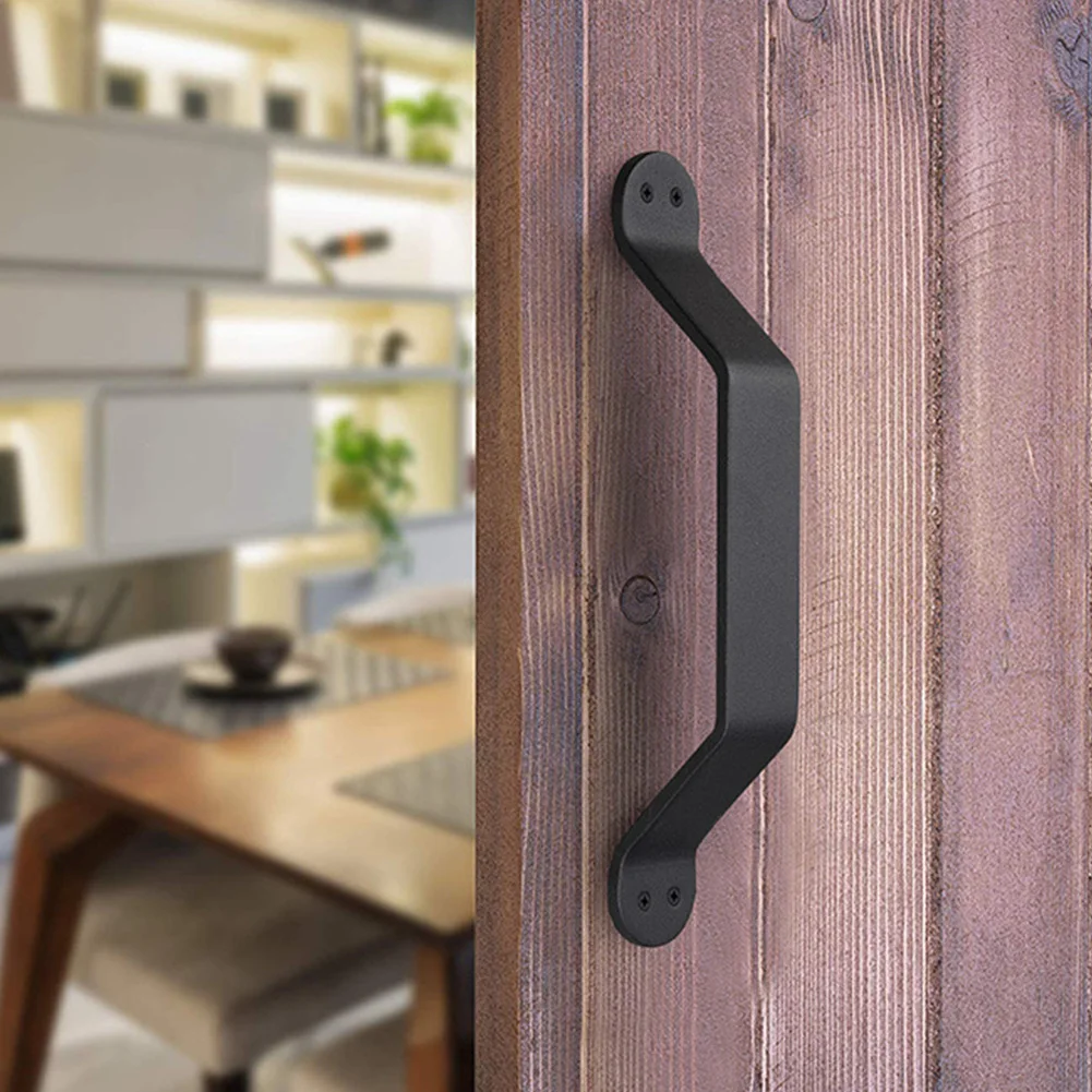 

Smooth Wine Cellar Cast Iron Pulling Matte For Sliding Gate Hardware Home Cabinet Heavy Duty Barn Door Handle Shed Garage