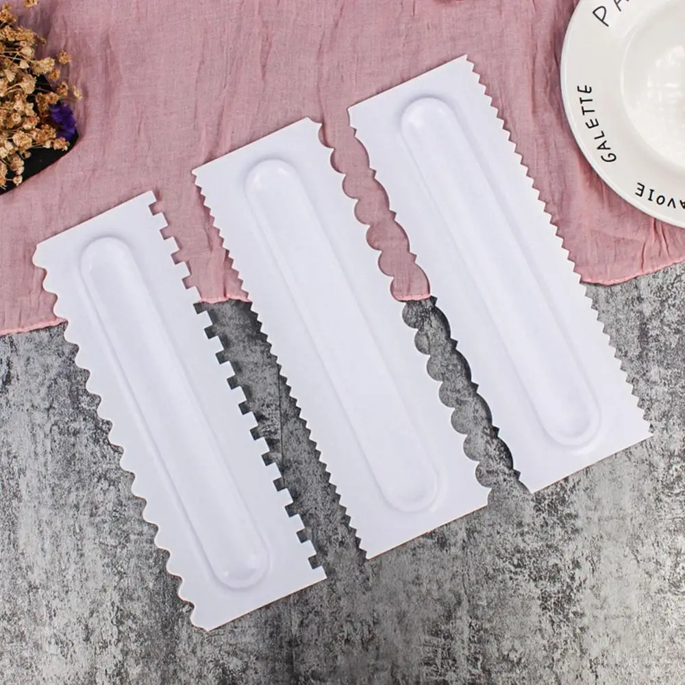

3pcs/set Cake Decorating Comb Icing Smoother Cake Scraper Pastry Textures Baking Tools VIP for Cake Tool Dropshiping Bakeware