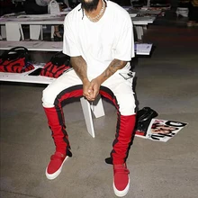 HZIJUE весенние повседневные спортивные штаны в стиле хип-хоп, модные уличные брюки, цветные лоскутные шаровары, Мужские штаны для бега