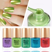 BEAUTYBIGBANG 9 мл зеркальный эффект голографический шеллак лак для ногтей металлический лак Великолепные Металлические лаки для ногтей