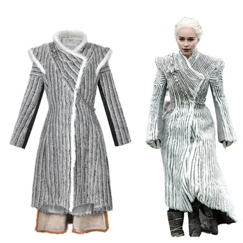 

Game Thrones Costume Daenerys Targaryen Fancy Dress Cloak Cosplay Costume Halloween For women
