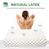 Thailand Pure Natural Latex Pillow Remedial Neck Protect Vertebrae Health Care Orthopedic Pillow  Natural Children latex pillow ► Photo 1/5
