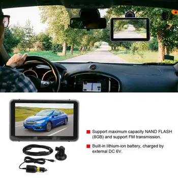 

7in For Android Capacitive Touch Screen Car GPS Navigator DVR Camera Recorder car accessories GPS Navigator