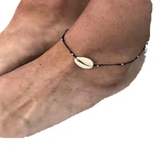 Европейский и американский Круглый бисер морской ветер богемные украшения для ног кисточки пляж полностью ручной работы Плетение летний ножной браслет