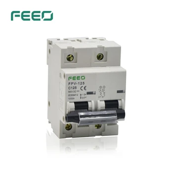 

FEEO 2P DC Circuit Breaker 125A DC 550V 800V Circuit breaker FOR PV System CE Certificate