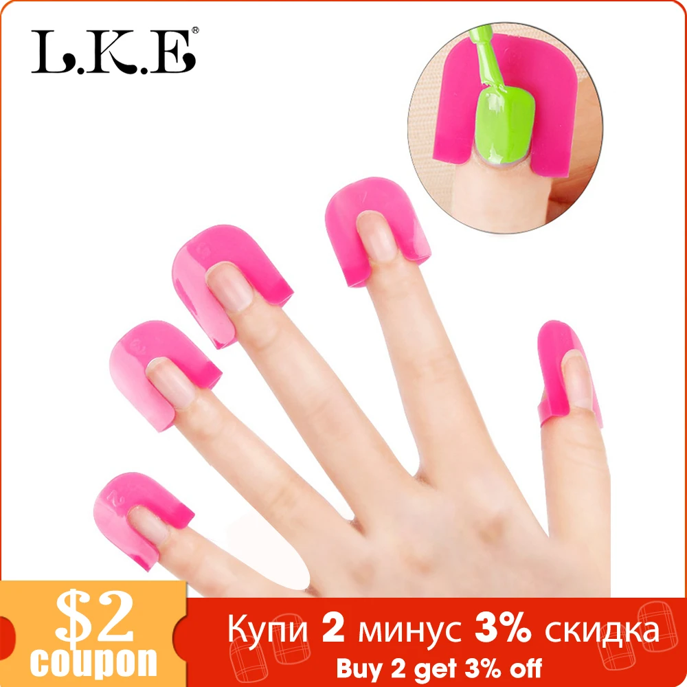  LKE Nail Gel Polish Shield Protector 26pcs/box Makeup Tool Nail Varnish Protector Creative Spill-Re