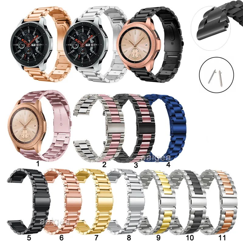 

Classic Quick Release Stainless Steel Band Strap For Samsung Galaxy Watch 42mm 46mm Watchband 20mm 22mm