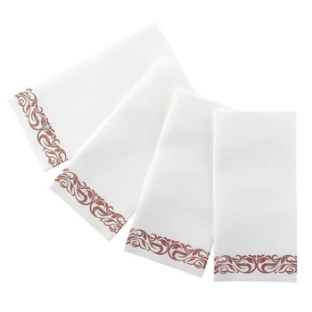 

100/200pcs 30x43cm Disposable Decorative Guest Towels Napkins Soft Absorbent Linen-Feel Paper for Kitchen, Parties Bathroom new