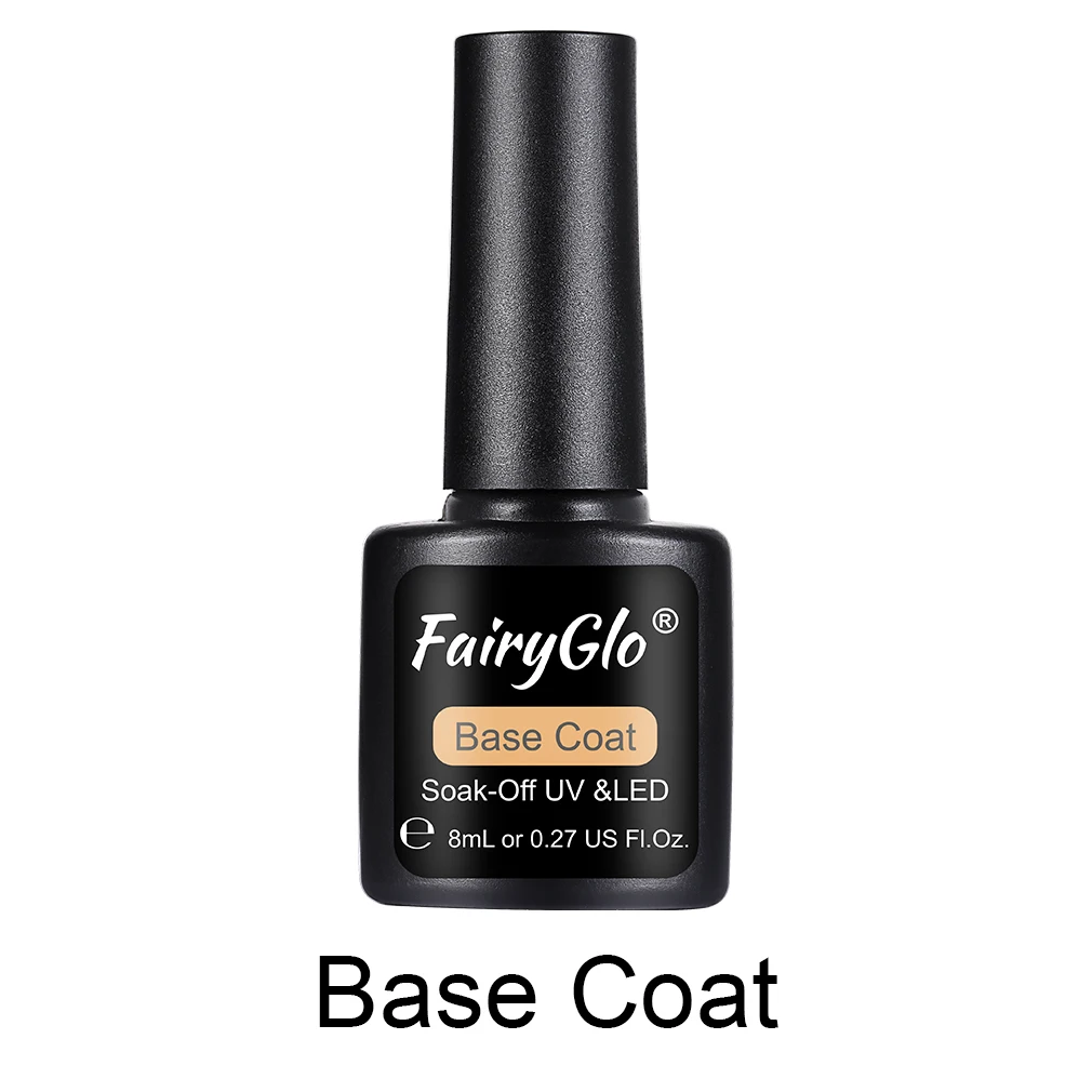 FairyGlo 8 мл Хамелеон звёздный УФ ГЭ лак блеск замочить от гель лак для ногтей Vernis Полупостоянный маникюр лак для ногтей - Color: Base