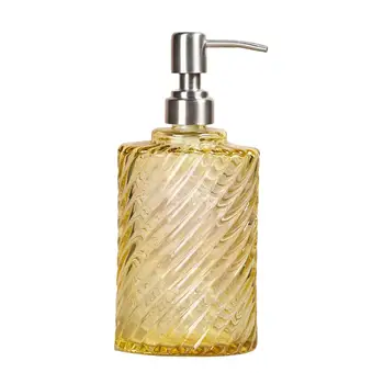 

Soap Dispenser Multi-use Durable Refillable Liquid Clear Glass Bottle With Stainless Steel Pump For Kitchen Bathroom