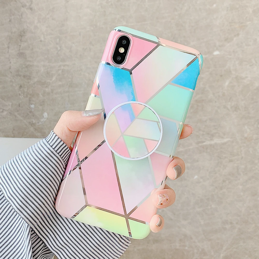 Гальванический мраморный чехол для телефона huawei P20 P30 Pro Lite mate 20 30Pro Lite откидная Гибкая мягкая задняя крышка