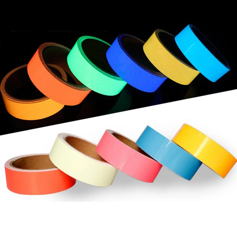 5M Luminous Tape Colorful Self-adhesive Glow Cotton Tape Glow In Dark  Safety Warning Security Stage Home Party Ornament Supplies - AliExpress