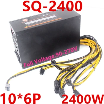 

New PSU For SQ IPC Single Channel 12V 10*6P 1U 2400W Power Supply SQ-2400